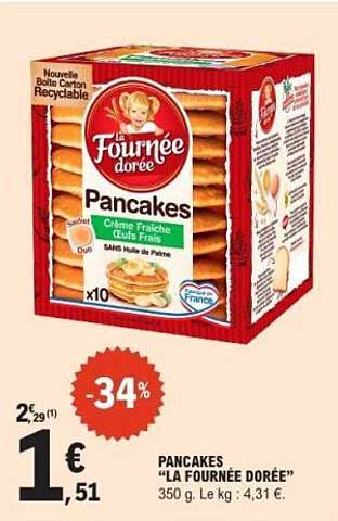 PANCAKES "LA FOURNÉE DORÉE"