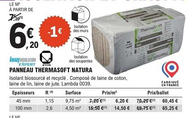PANNEAU THERMASOFT NATURA