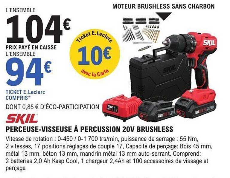 PERCEUSE-VISSEUSE À PERCUSSION 20V BRUSHLESS