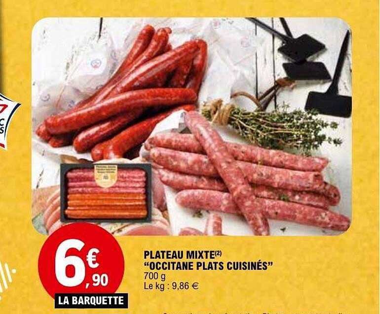 PLATEAU MIXTE(2) "OCCITANE PLATS CUISINÉS"