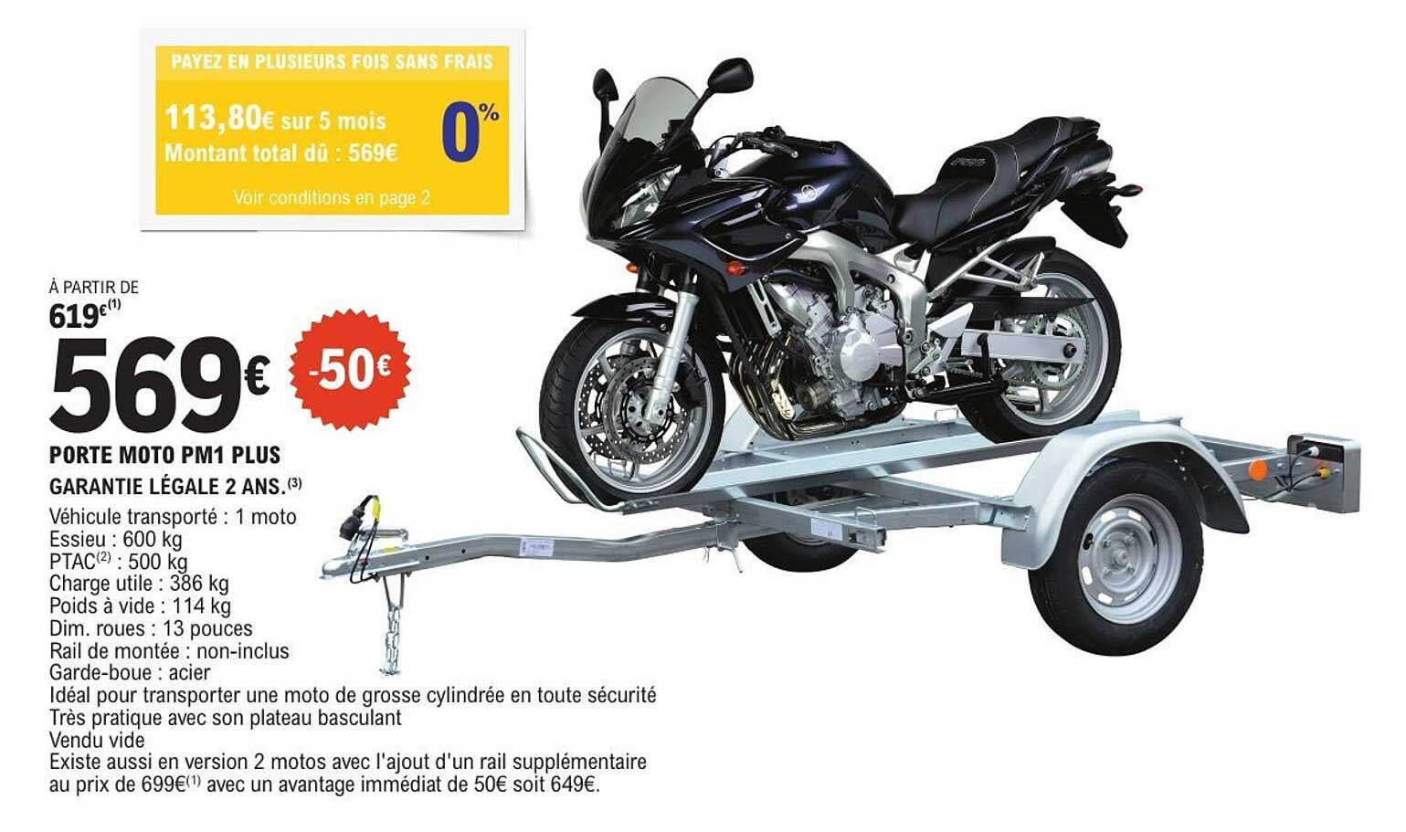PORTE MOTO PM1 PLUS