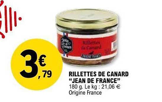 Rillettes de canard "Jean de France"