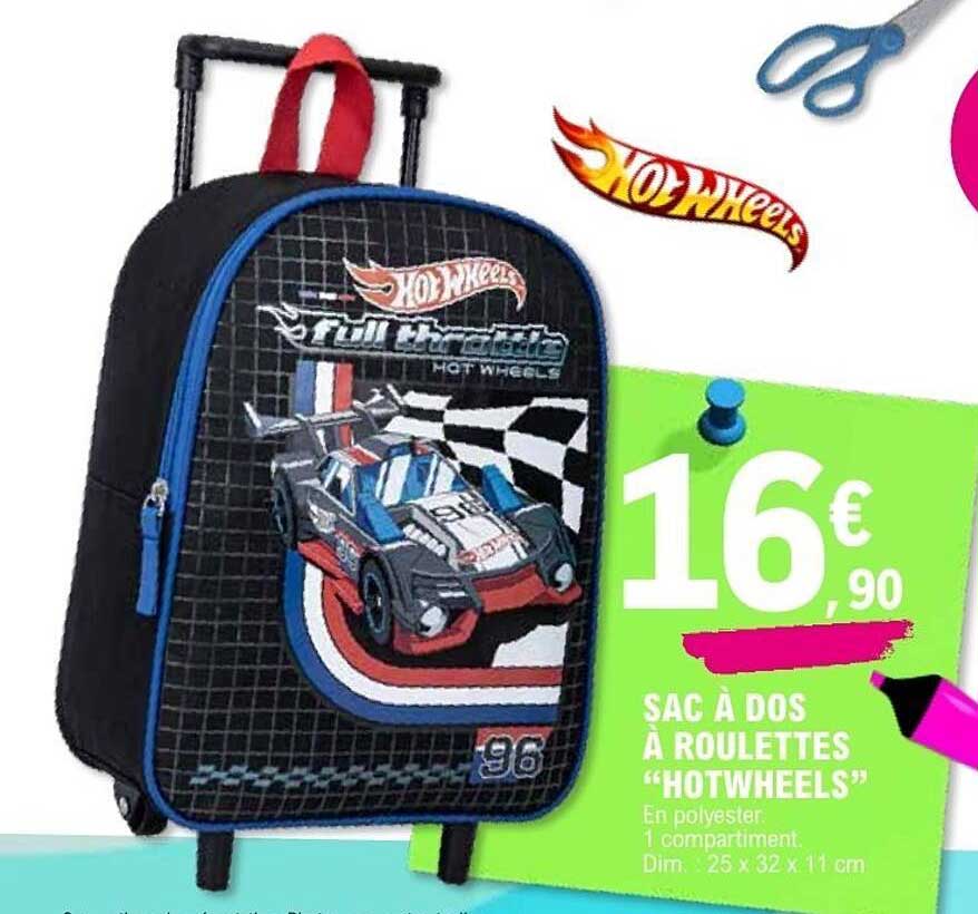 SAC À DOS À ROULETTES "HOTWHEELS"
