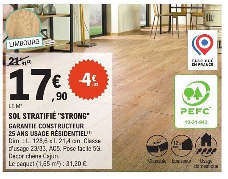 SOL STRATIFIÉ "STRONG"