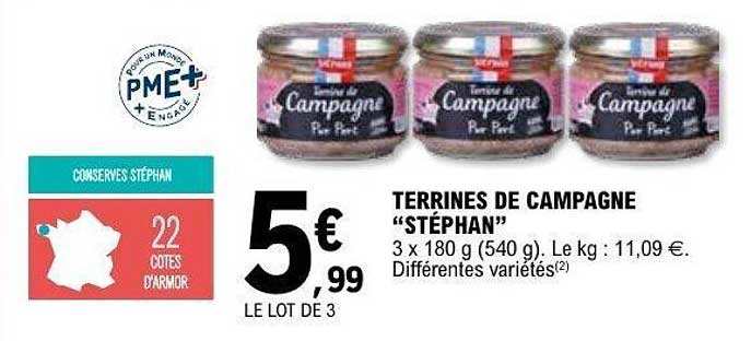 TERRINES DE CAMPAGNE “STÉPHAN”