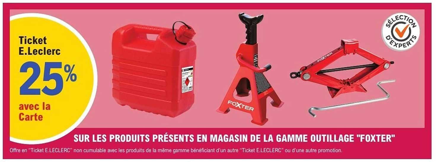 Ticket E.Leclerc 25% avec la Carte
