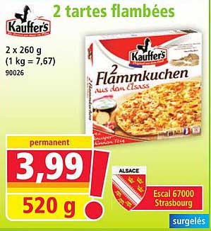 2 tartes flambées