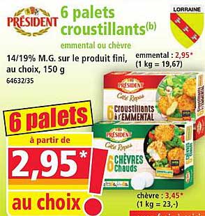 6 palets croustillants