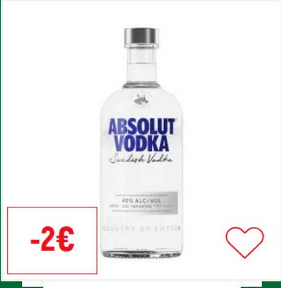 Absout Vodka - 2€ de réduction