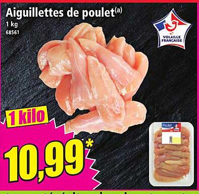 Aiguillettes de poulet
