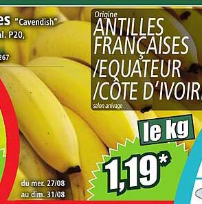 Bananes "Cavendish"