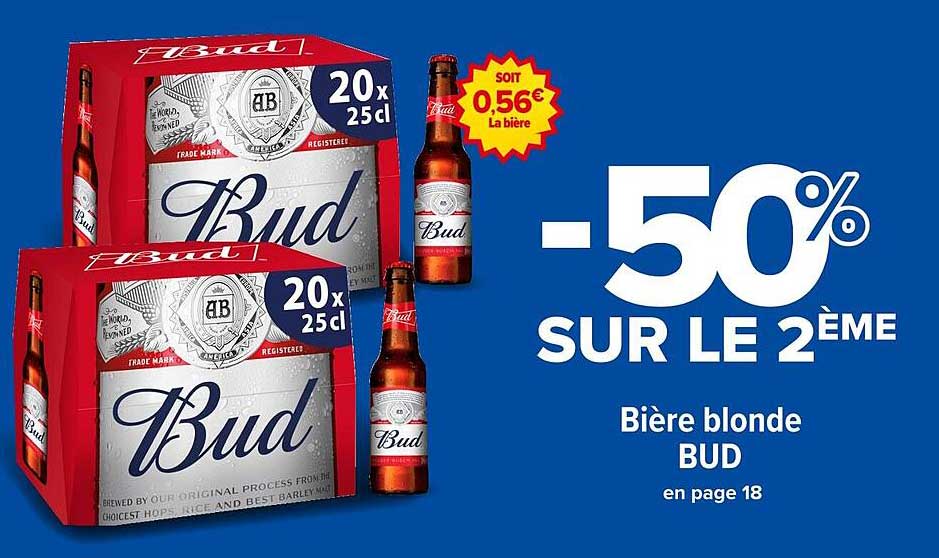 Bière blonde BUD
