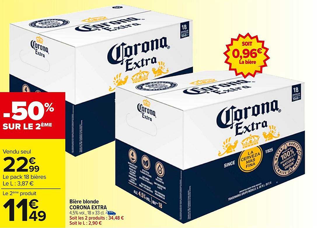 Bière blonde CORONA EXTRA