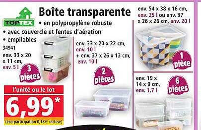 Boîte transparente