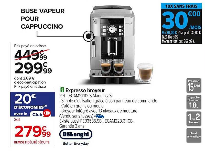 BUSE VAPEUR POUR CAPPUCCINO