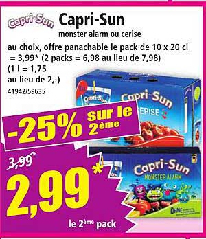 Capri-Sun monster alarm ou cerise
