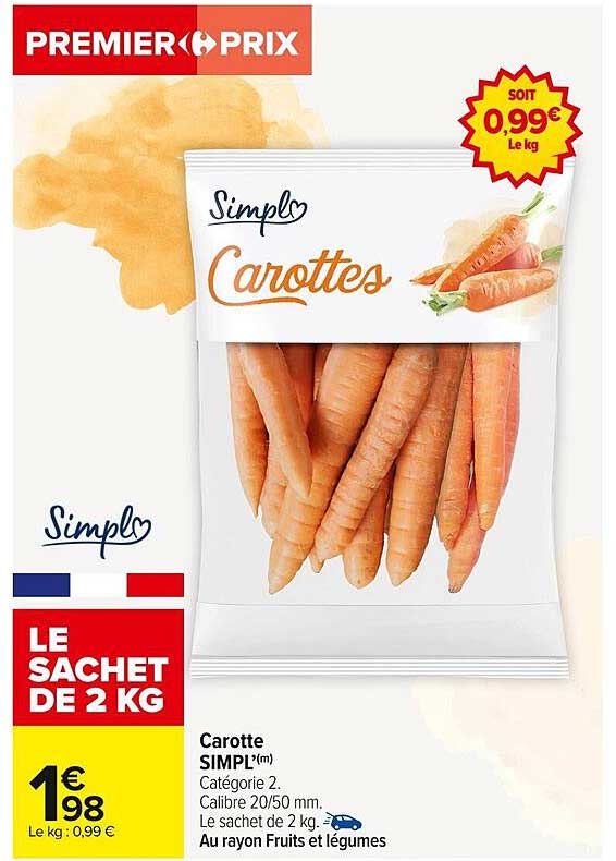 Carotte SIMPL™ - Le sachet de 2 kg
