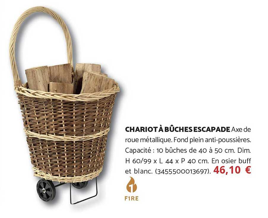 CHARIOT À BÛCHES ESCAPADE