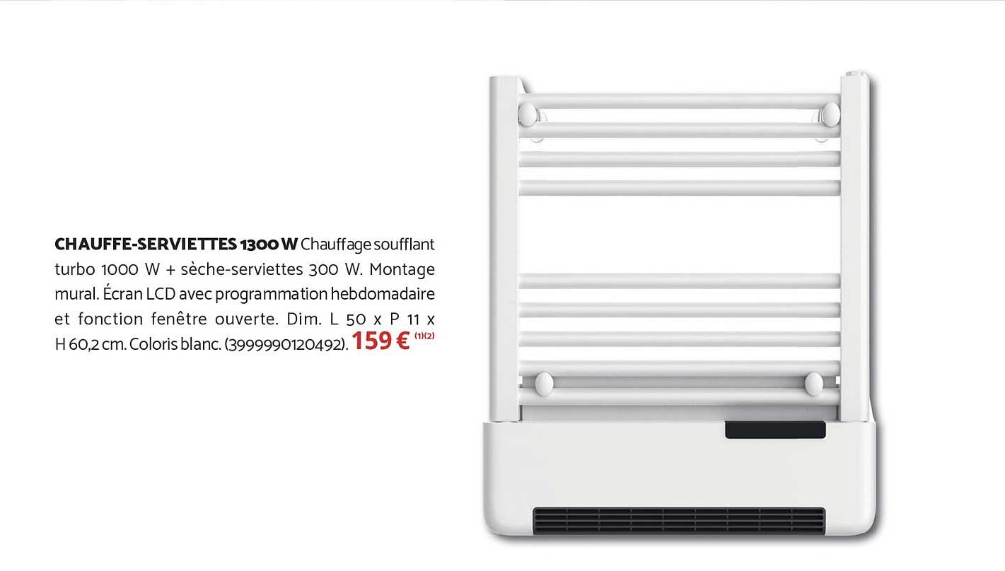 CHAUFFE-SERVIETTES 1300 W