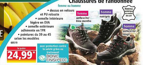 Chaussures de randonnée femme ou homme