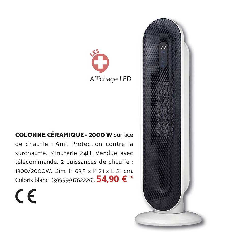 COLONNE CÉRAMIQUE - 2000 W