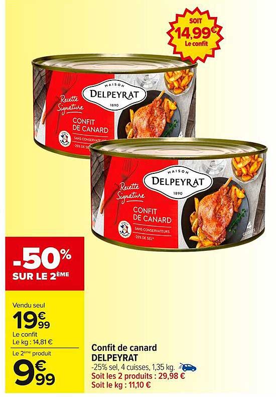 Confit de canard DELPEYRAT