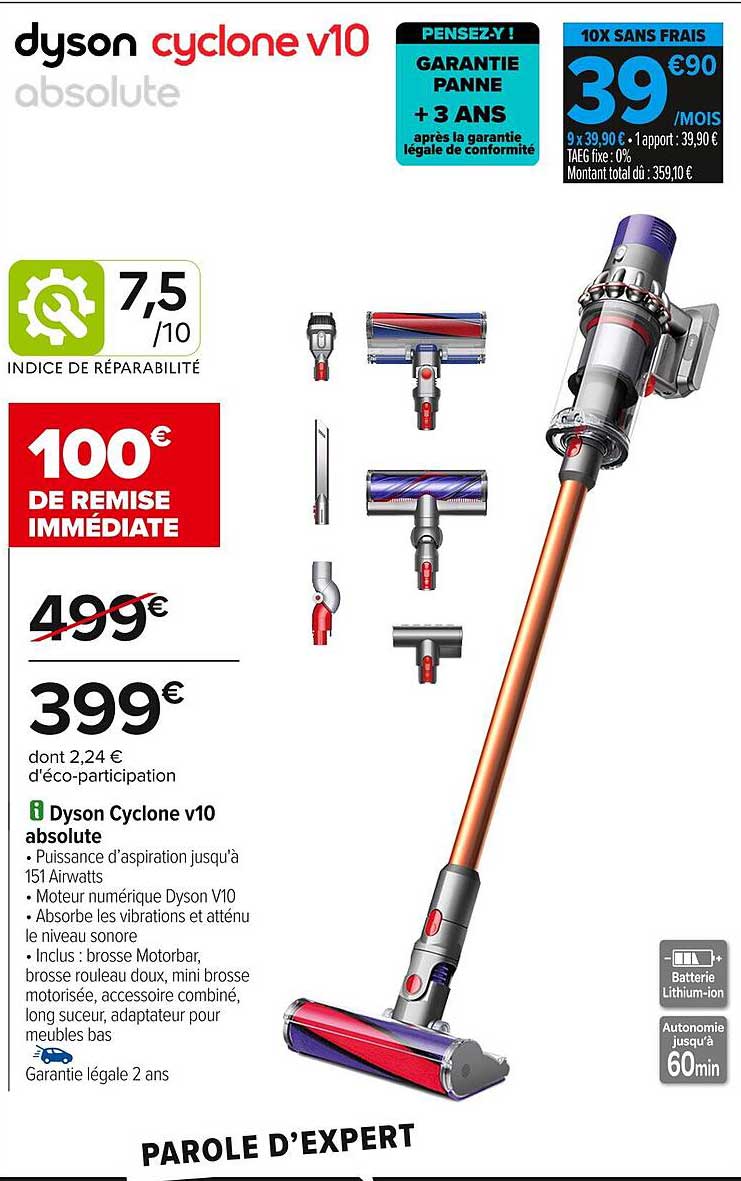 Dyson Cyclone V10 Absolute
