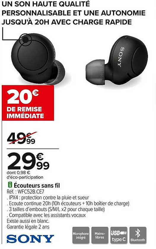 Écouteurs sans fil