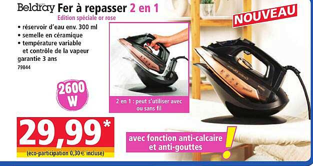 Fer à repasser 2 en 1