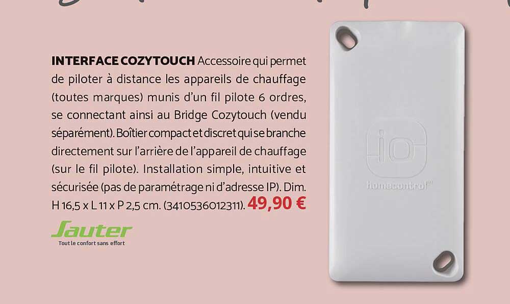 INTERFACE COZYTOUCH