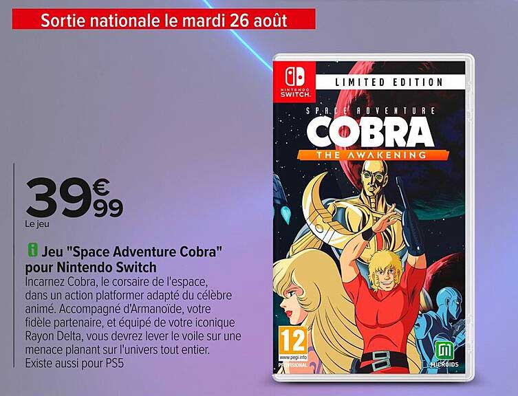 Jeu "Space Adventure Cobra" pour Nintendo Switch