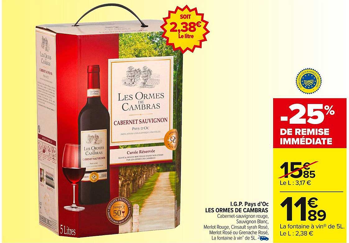 Les Ormes de Cambras Cabernet Sauvignon
