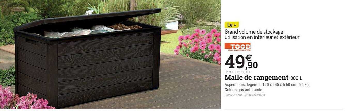 Malle de rangement 300 L