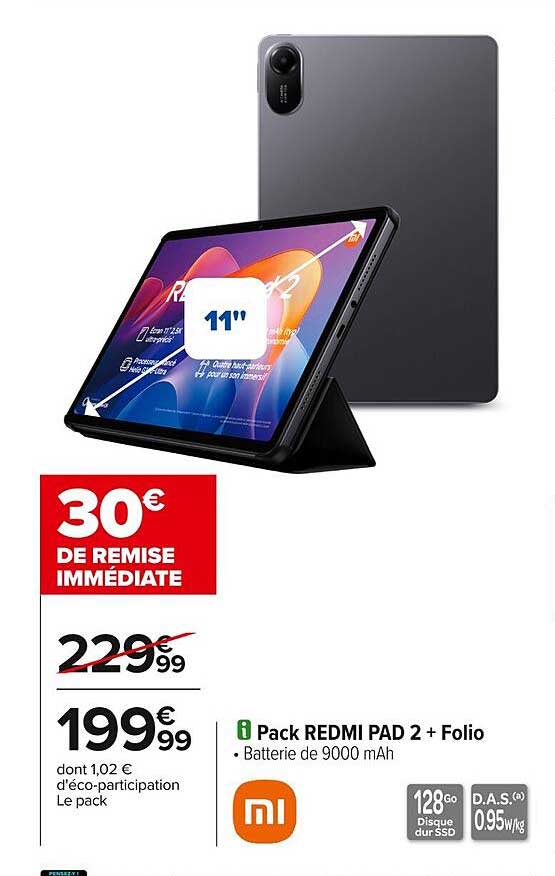 Pack REDMI PAD 2 + Folio