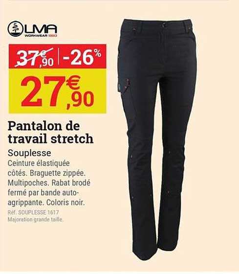 Pantalon de travail stretch