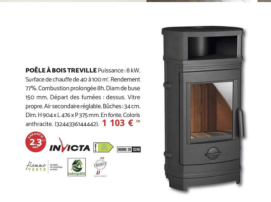 POÊLE À BOIS TREVILLE