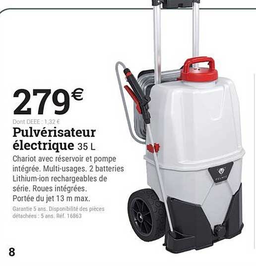 Pulvérisateur électrique 35 L