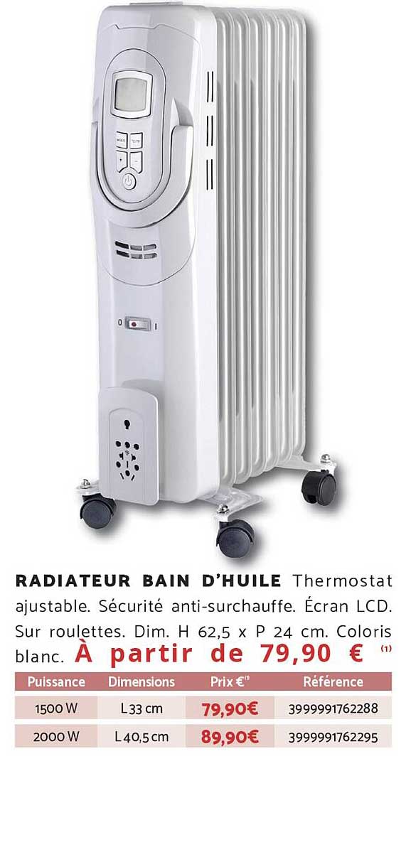 RADIATEUR BAIN D'HUILE