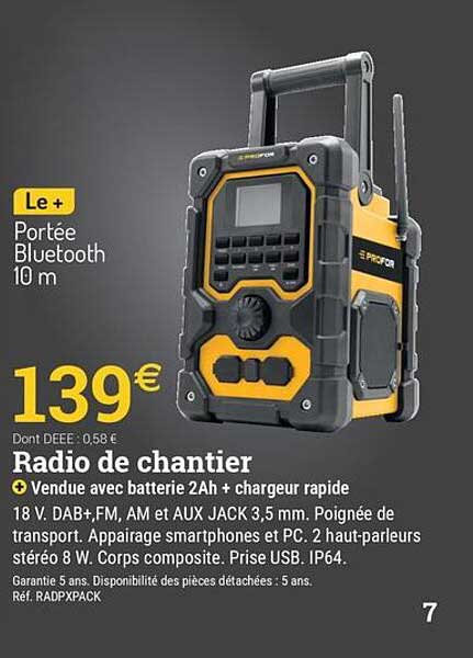 Radio de chantier