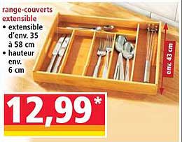 range-couverts extensible