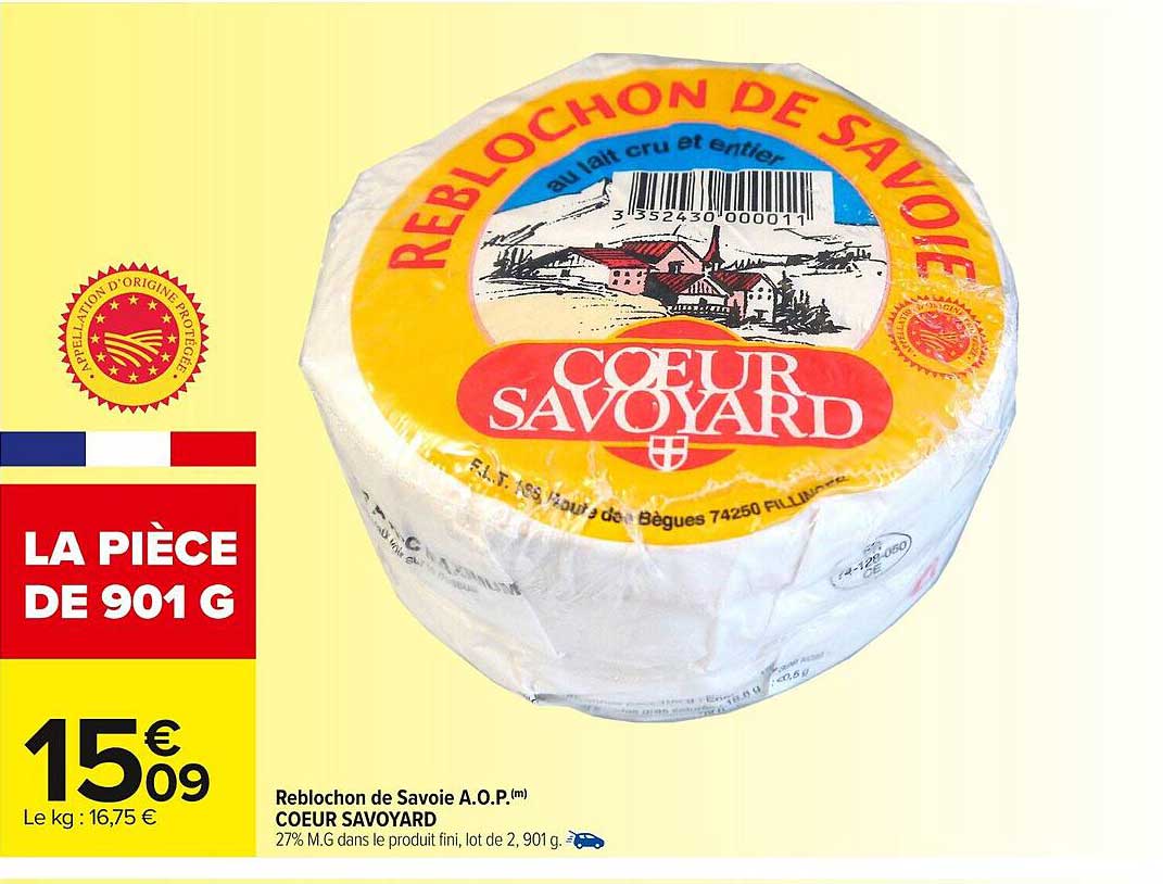 Reblochon de Savoie A.O.P. COEUR SAVOYARD