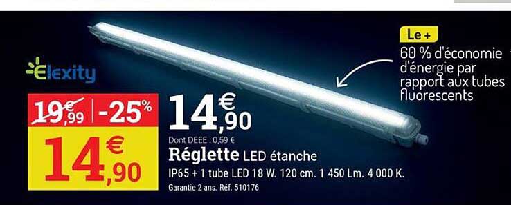 Réglette LED étanche