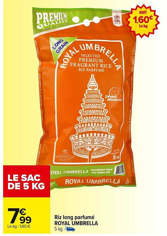 Riz long parfumé ROYAL UMBRELLA