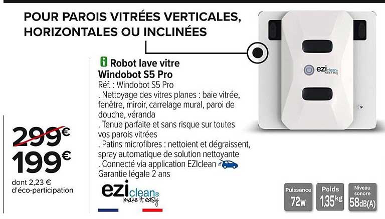 Robot lave vitre Windobot S5 Pro