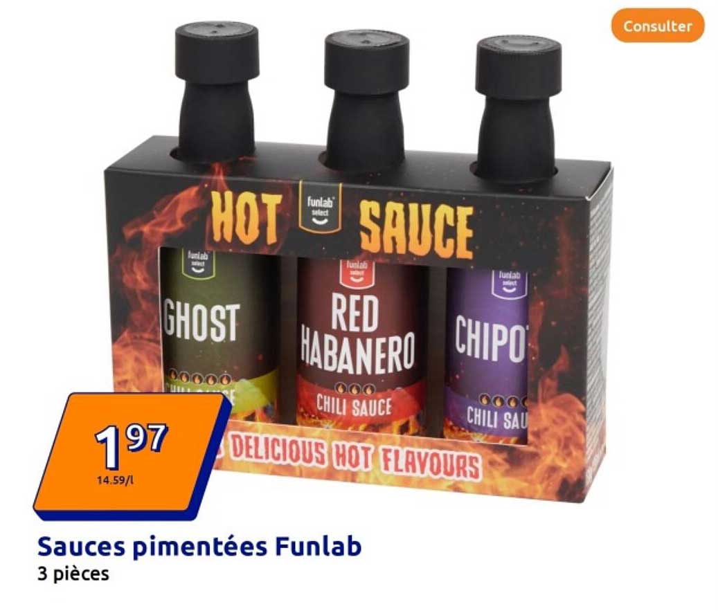 Sauces pimentées Funlab