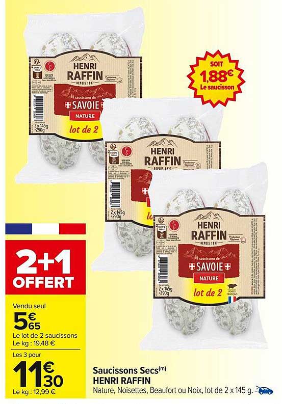 Saucissons Secs(m) HENRI RAFFIN