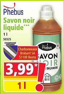 Savon noir liquide