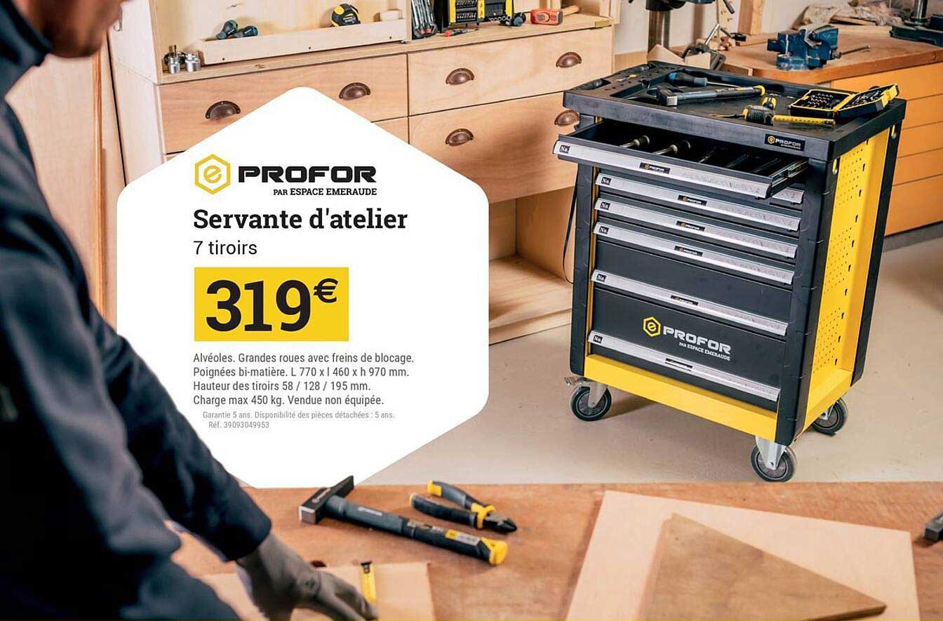 Servante d'atelier 7 tiroirs
