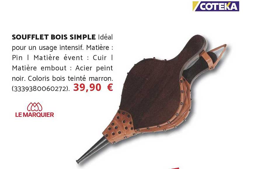 Soufflet bois simple