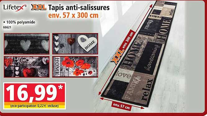 Tapis anti-salissures XXL env. 57 x 300 cm